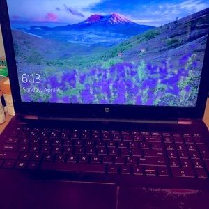 15.6 inch HP laptop with case